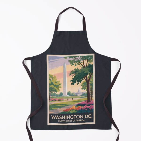 Item preview, Washington DC Illustration Travel Art Vintage designed and sold by KrisSidDesigns.