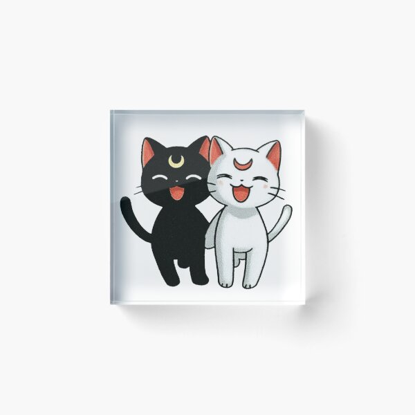 Item preview, Smiling Luna and Artemis designed and sold by pastel.moonwave.