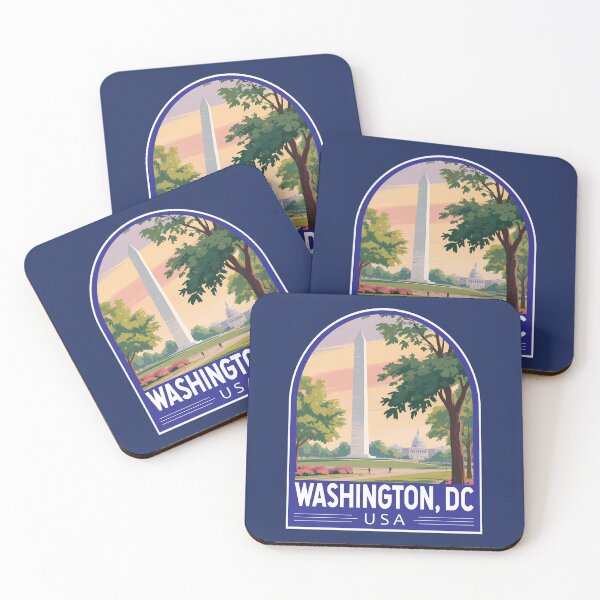 Item preview, Washington DC Travel Art Emblem designed and sold by KrisSidDesigns.
