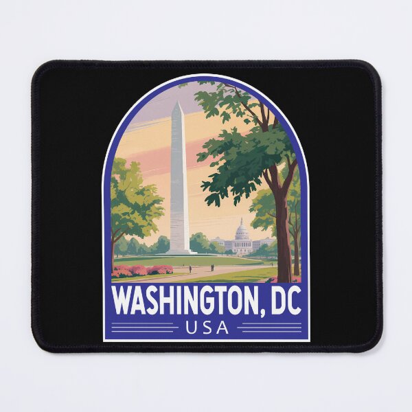 Item preview, Washington DC Travel Art Emblem designed and sold by KrisSidDesigns.