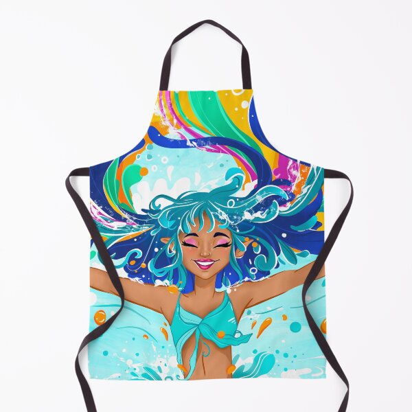 Item preview, Sea Festival Fairy – Vibrant Summer Ocean Spirit Art designed and sold by czki.