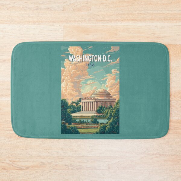 Item preview, Washington DC Thomas Jefferson Memorial Travel Art Vintage designed and sold by KrisSidDesigns.
