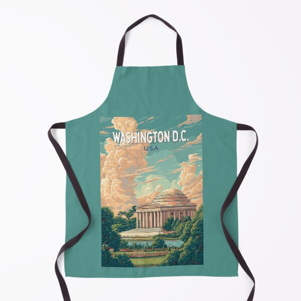 Item preview, Washington DC Thomas Jefferson Memorial Travel Art Vintage designed and sold by KrisSidDesigns.