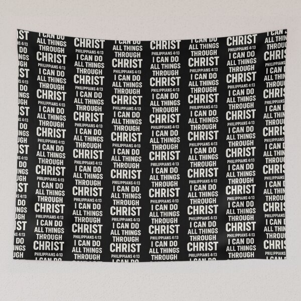 Item preview, I Can Do All Things Through Christ – Philippians 4:13 Bible Verse Design designed and sold by astersgraphics.