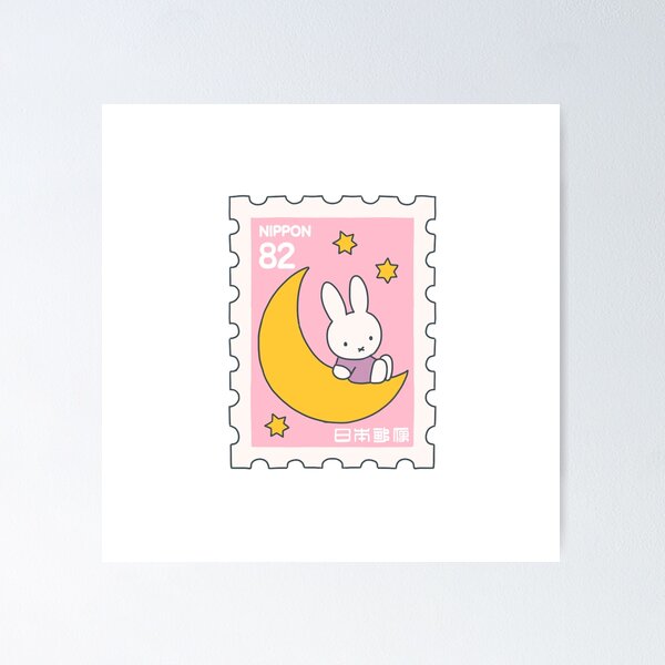 Vista previa del artículo con la obra «Sello de conejita Miffy», diseñado y vendido por Image-inationn.