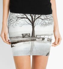 TRANQUIL BEAUTY - AQUAREL Mini Skirt