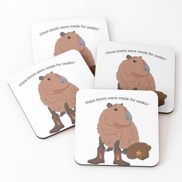 Item preview, Cowboy Boots Capybara designed and sold by gooby-designs.