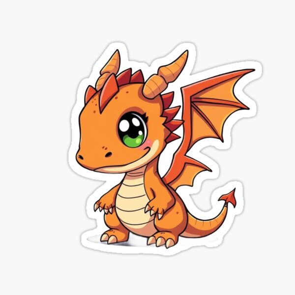 Item preview, Fire Dragon Chibi designed and sold by TrendingImages.