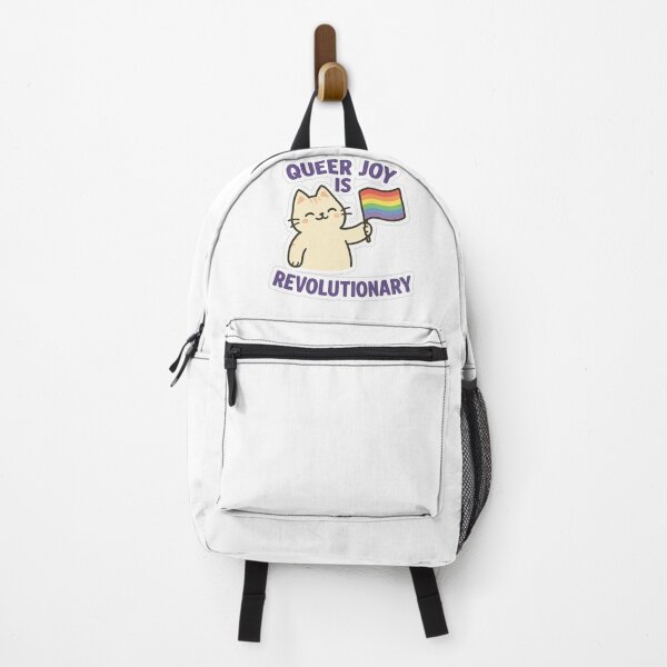 Item preview, Queer Joy is Revolutionary Cat with Rainbow Flag designed and sold by IdleHype.