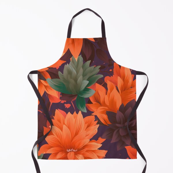 Item preview, Warm Orange Purple And Blue Fall Flowers Watercolor designed and sold by Lovemountain.