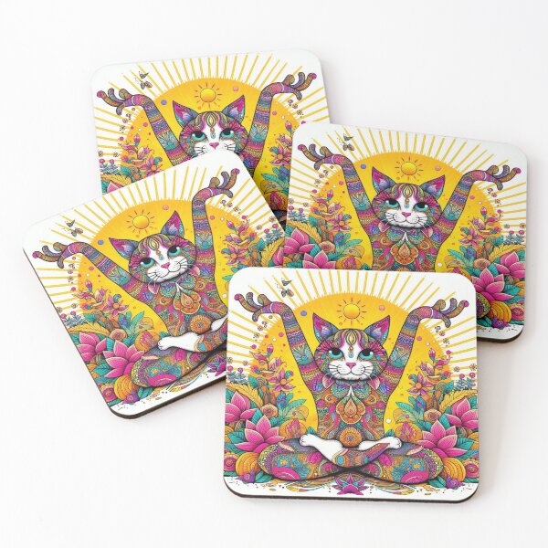 Item preview, Psychedelic Spiritual Cat 5 designed and sold by CatManDrew.