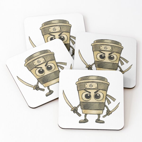 Item preview, Cappuccino Assassino – Killer Brew in Watercolor in vintage hues designed and sold by EmeraldeaArt.