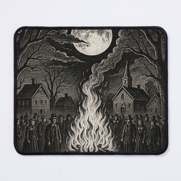 Item preview, Salem Bonfire Under Full Moon designed and sold by QuirkWears.
