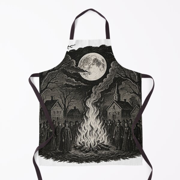 Item preview, Salem Bonfire Under Full Moon designed and sold by QuirkWears.
