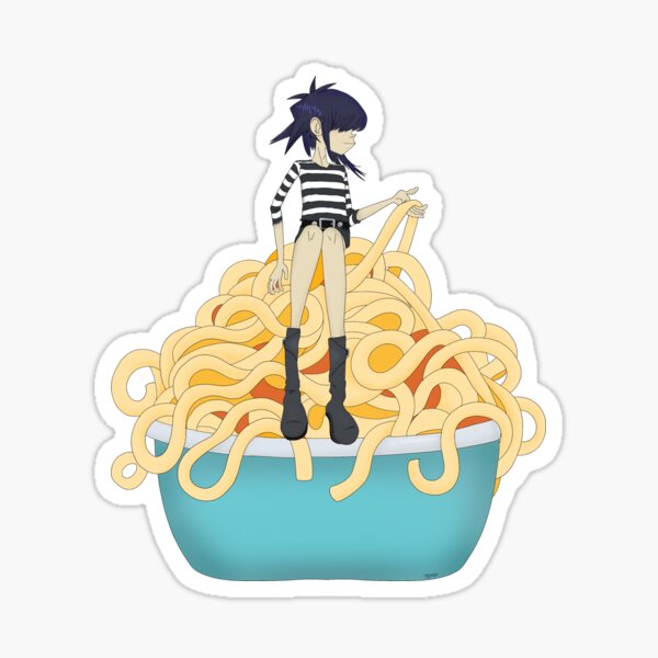 Vista previa del artículo con la obra «Fideos con fideos», diseñado y vendido por LittleRockArt.