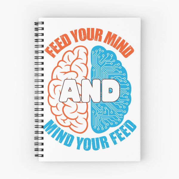 Item preview, Feed Your Mind-Orange and Blue designed and sold by SorohanMedia.