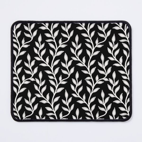 Item preview, Blush and Black Leaf Blender Pattern Botanical Design designed and sold by Fezzyboo.