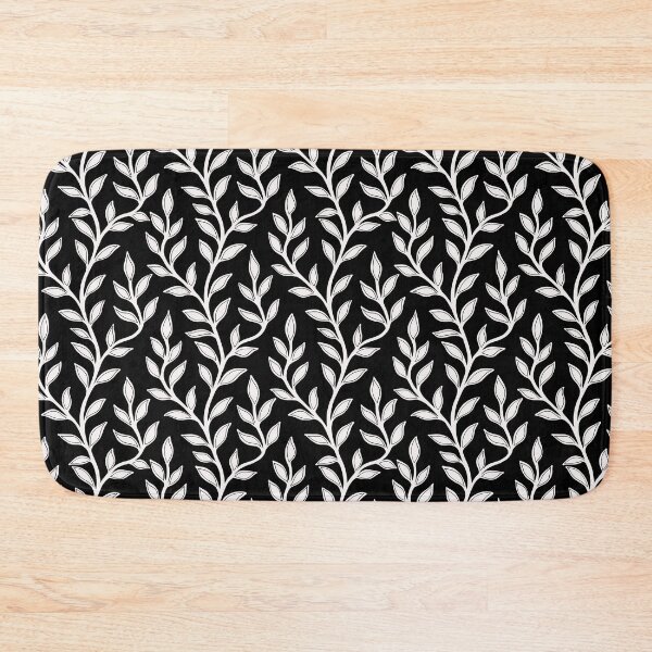 Item preview, Blush and Black Leaf Blender Pattern Botanical Design designed and sold by Fezzyboo.