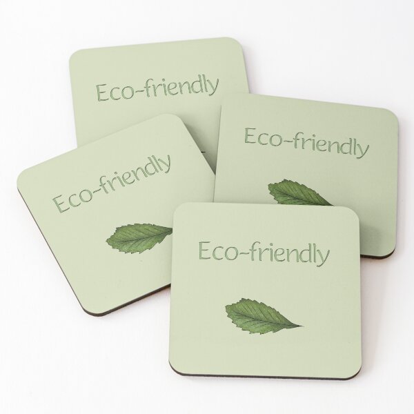 Item preview, The inscription “Eco-friendly” with a leaf designed and sold by Cherevan.