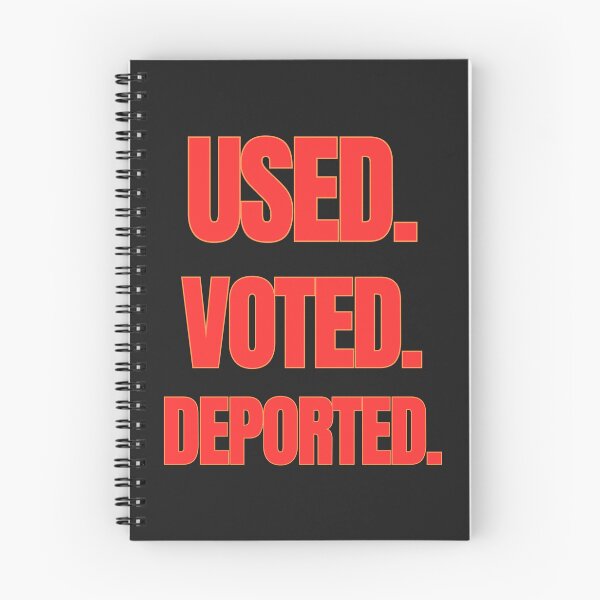 Item preview, Used. Voted. Deported: Bold Political Typography Statement designed and sold by elynne9.