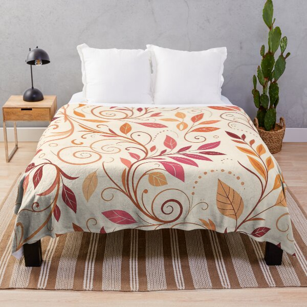 Item preview, Whimsical Swirls Pattern Vines and Leaves designed and sold by ArtFactoryAI.