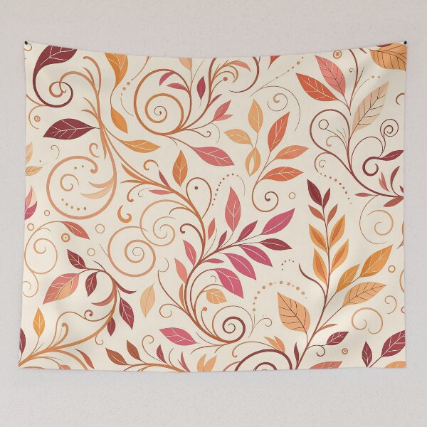 Item preview, Whimsical Swirls Pattern Vines and Leaves designed and sold by ArtFactoryAI.