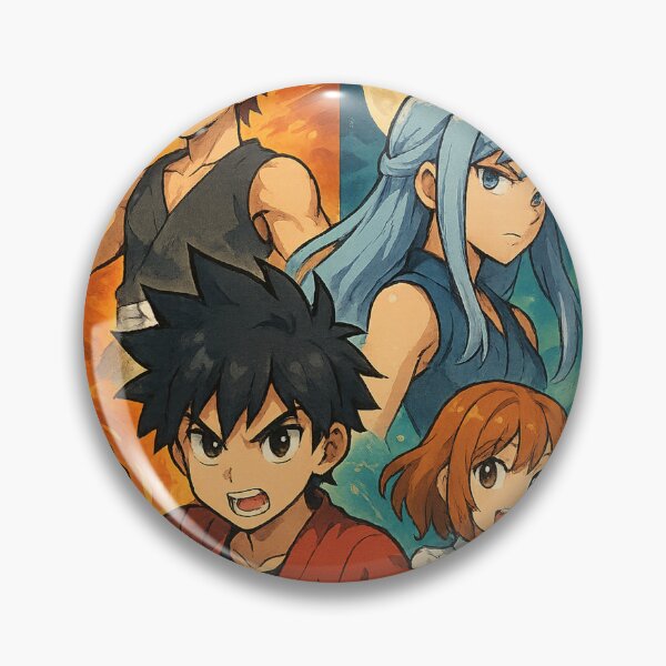 Item preview, Elemental Fighters Anime Poster designed and sold by QuirkWears.