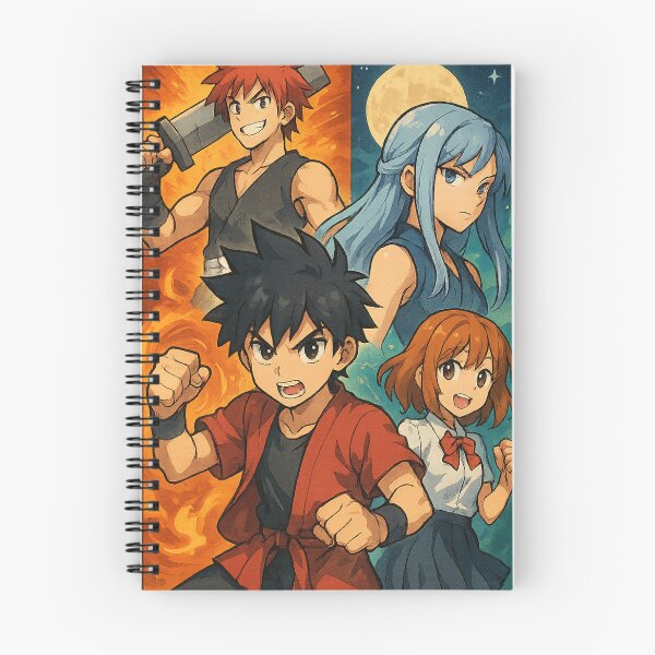 Item preview, Elemental Fighters Anime Poster designed and sold by QuirkWears.