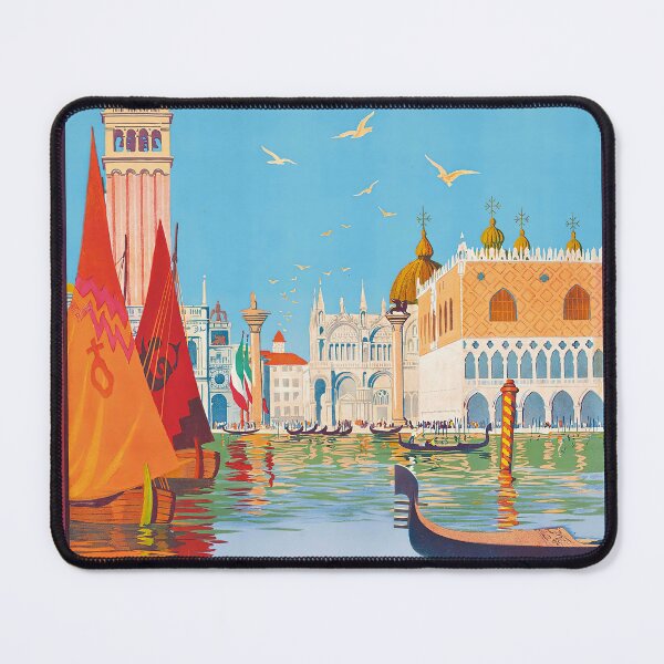 Item preview, Travel Advertising Poster Venice Italy Vintage designed and sold by TeeARTHY.