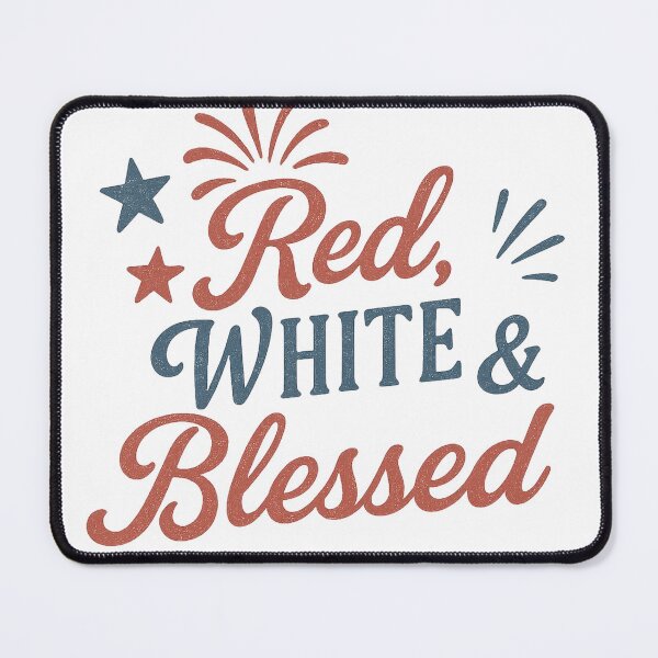 Item preview, Red White and Blessed Americana for the Fourth of July Patriotic Sayings  designed and sold by PaperieJennifer.