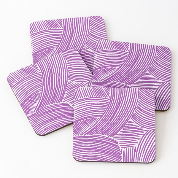 Item preview, Purple Flow, Modern Abstract Line Pattern designed and sold by SUFT.
