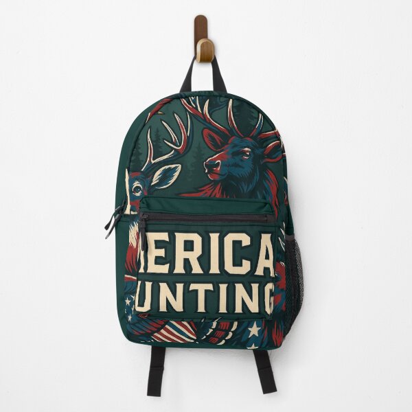 Item preview, American Hunting - Patriotic Wildlife design for outdoorsmen designed and sold by Parker's Outdoors .