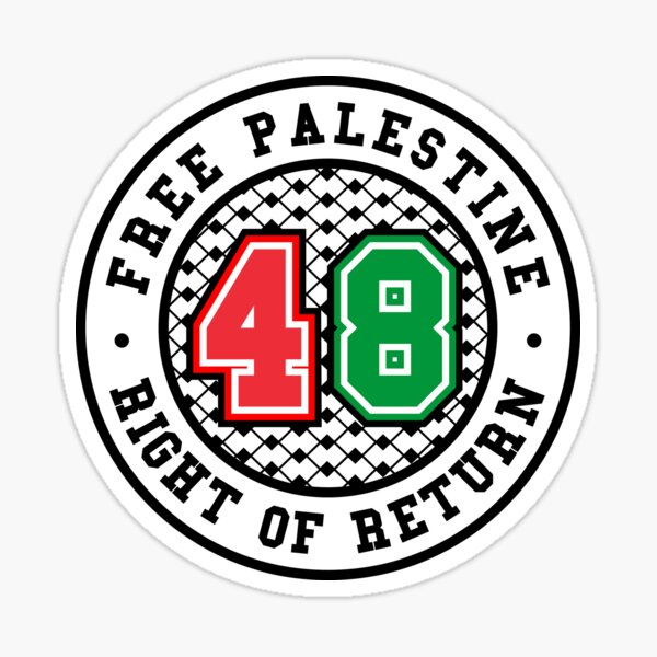 Item preview, Free Palestine Right of Return 48 Nakba designed and sold by Eat the Rich.