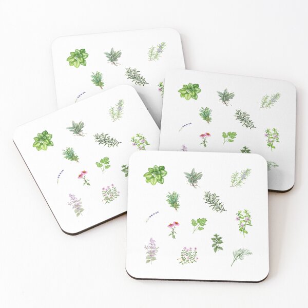 Item preview, Watercolor Garden and Culinary Herbs designed and sold by silviaol.