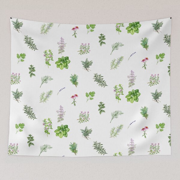 Item preview, Watercolor Garden and Culinary Herbs designed and sold by silviaol.