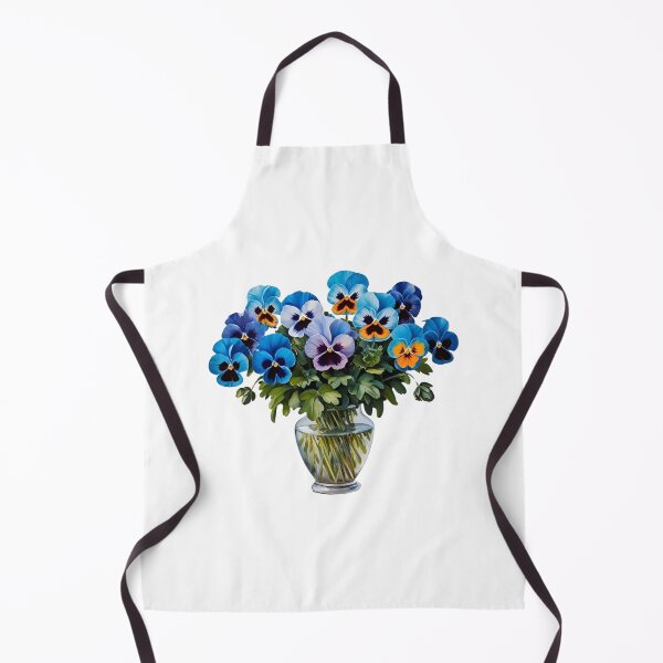 Item preview, Watercolor Blue Pansy Flowers designed and sold by silviaol.