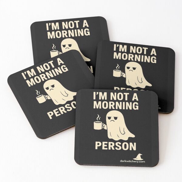 Item preview, Not a Morning Person Ghost designed and sold by Dark Witchery.