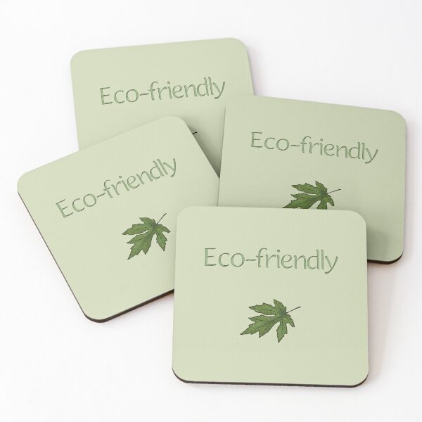 Item preview, The inscription “Eco-friendly” with a leaf designed and sold by Cherevan.