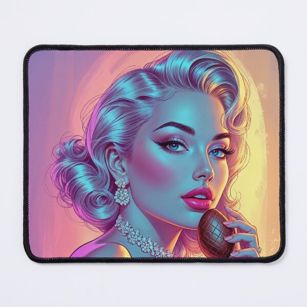 Item preview, Blonde Pin-Up Chocolate Egg - Easter Holidays designed and sold by elissiart.