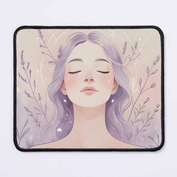 Item preview, Sacred Serenity – Feminine Energy Illustration designed and sold by EightMustangs.
