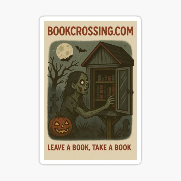 Item preview, Bookcrossing.com Traveling Horror Books designed and sold by CosmicGrant.