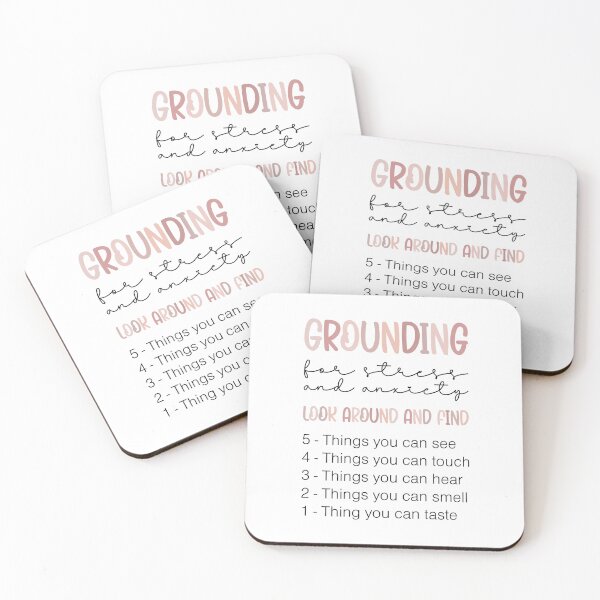 Item preview, Grounding for Stress + Anxiety | Peony Pink designed and sold by KindToYourMind.