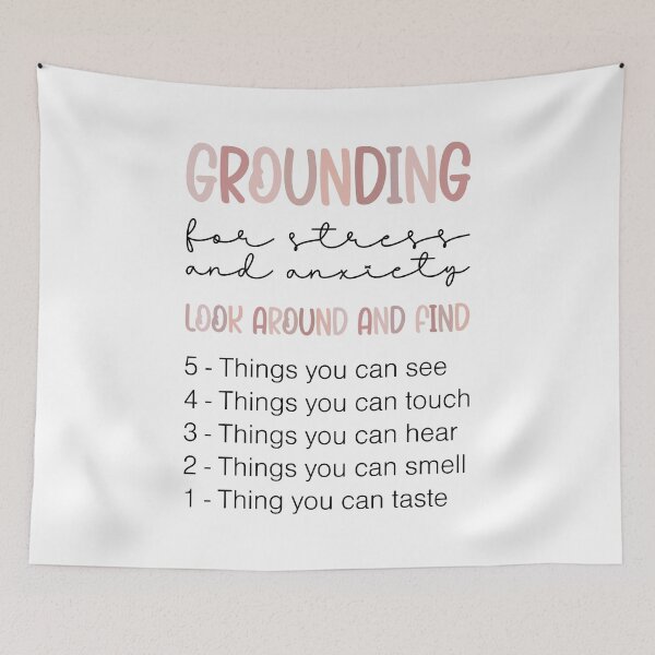 Item preview, Grounding for Stress + Anxiety | Peony Pink designed and sold by KindToYourMind.