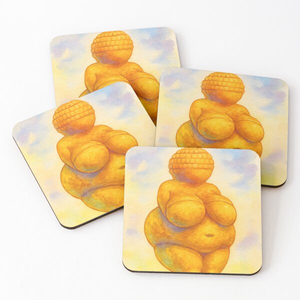 Item preview, Venus of Willendorf aquarelle art designed and sold by EmeraldeaArt.