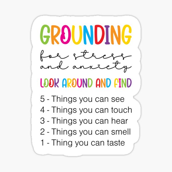 Item preview, Grounding for Stress + Anxiety | Rainbow designed and sold by KindToYourMind.