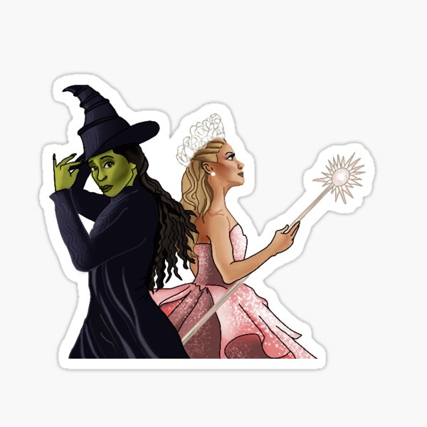 Elphaba and Glinda Sticker