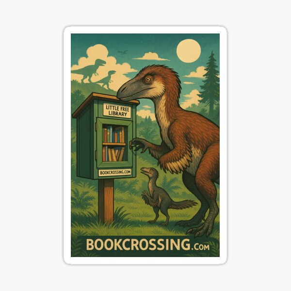 Item preview, Bookcrossing.com Traveling Jurassic Books designed and sold by CosmicGrant.