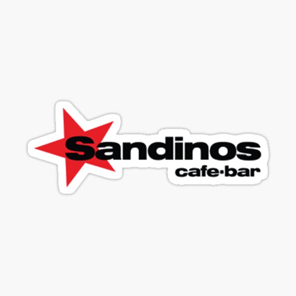 Vista previa del artículo con la obra «Logotipo del Sandinos Café Bar», diseñado y vendido por Sandinos Cafe Prints.