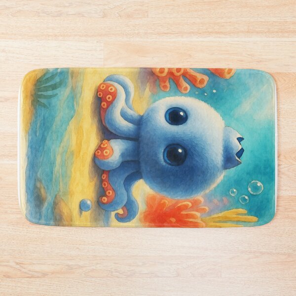Item preview, Bluberrini Octopussini – Brainrot Watercolor Creature designed and sold by EmeraldeaArt.