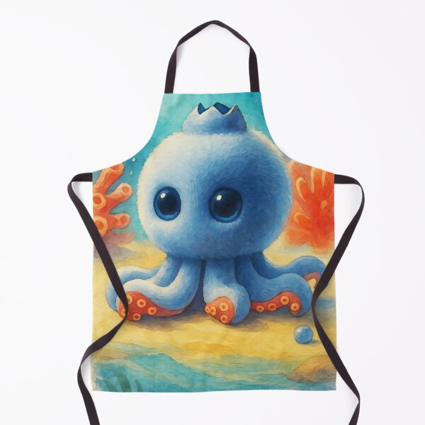 Item preview, Bluberrini Octopussini – Brainrot Watercolor Creature designed and sold by EmeraldeaArt.